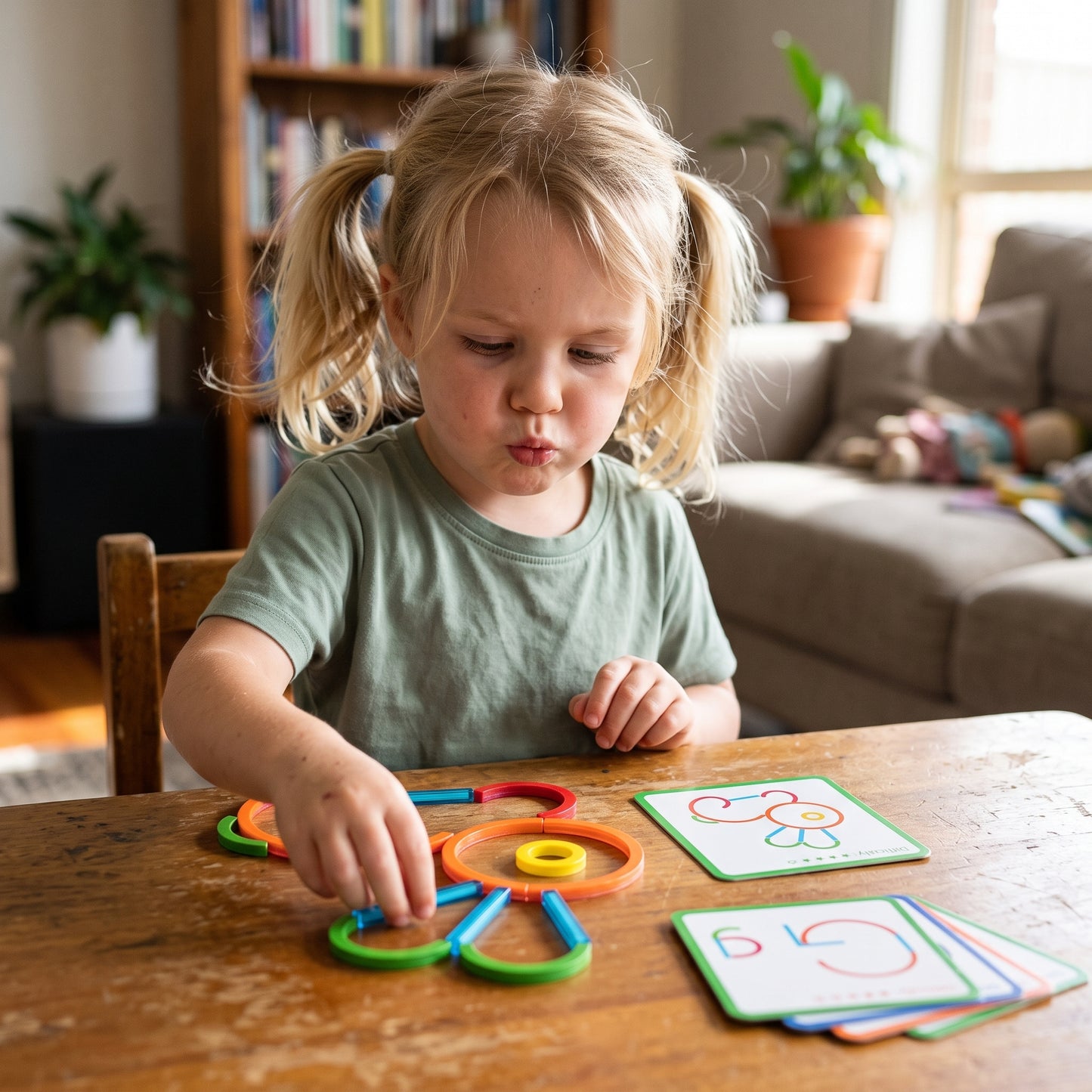 Montessori Sticks and Rings Creative Learning Set