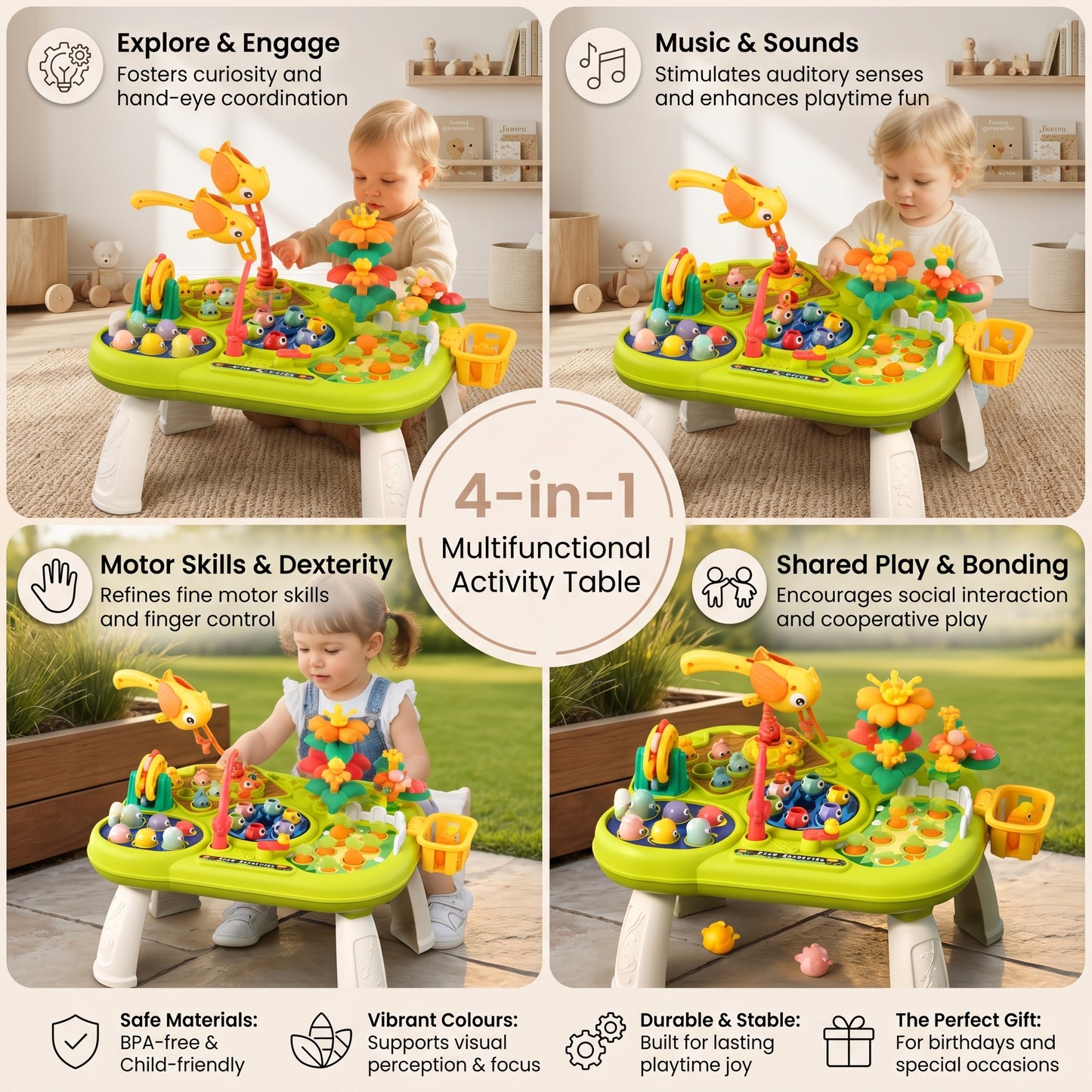 Multifunctional Kids Activity Table