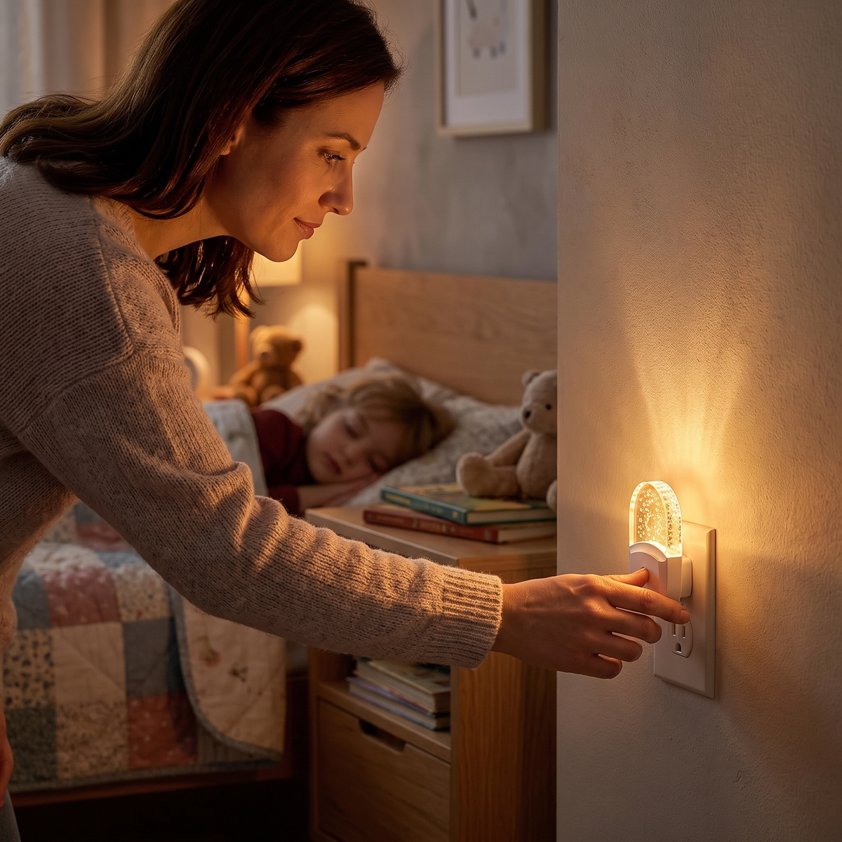 Colour Changing LED Night Light with Dusk to Dawn Sensor