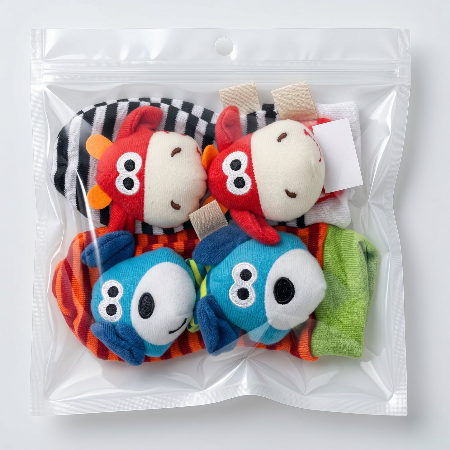 Baby Rattle Wrist and Sock Set