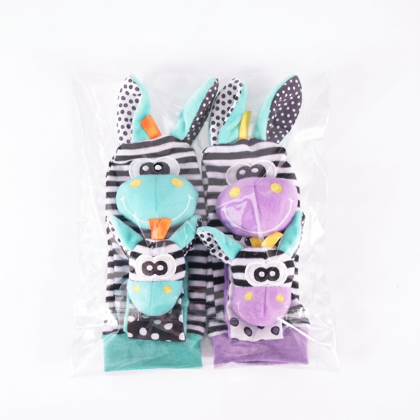 Baby Rattle Wrist and Sock Set