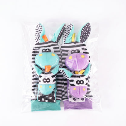 Baby Rattle Wrist and Sock Set