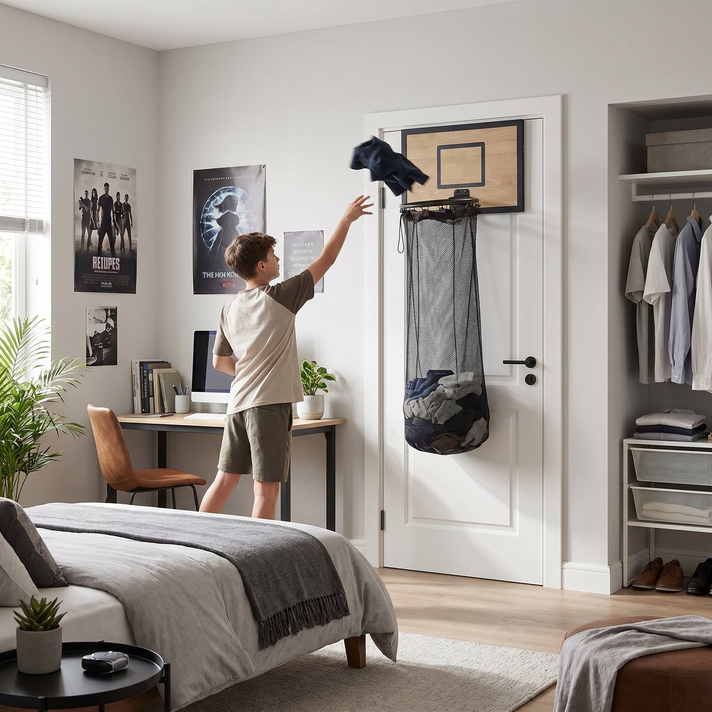 Basketball Hoop Laundry Hamper