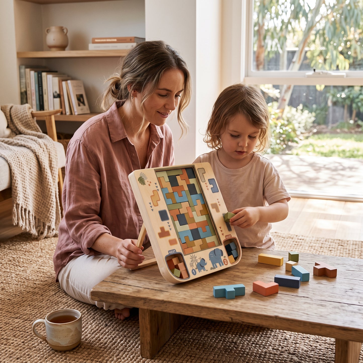 3D Wooden Building Block Puzzle