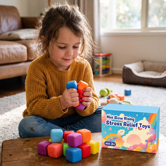 24 Pack Slow Rising Squishy Stress Cubes for Kids