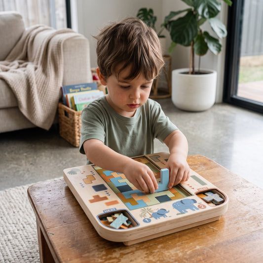 3D Wooden Building Block Puzzle