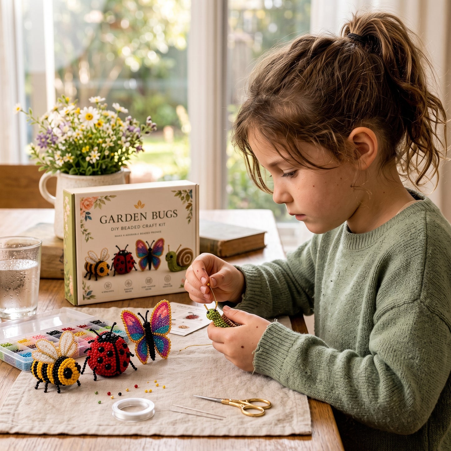 3D Beaded Animal DIY Craft Kit for Kids