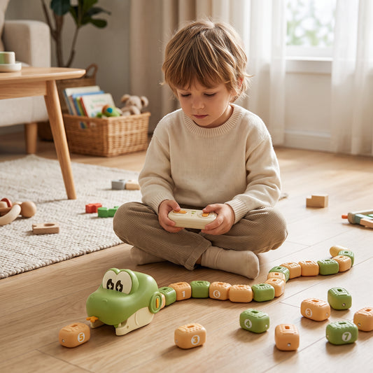 Remote Control Magnetic Snake Feeding Game