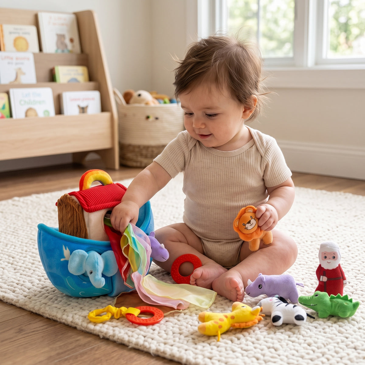Noah’s Ark Sensory Toy with Plush Animals