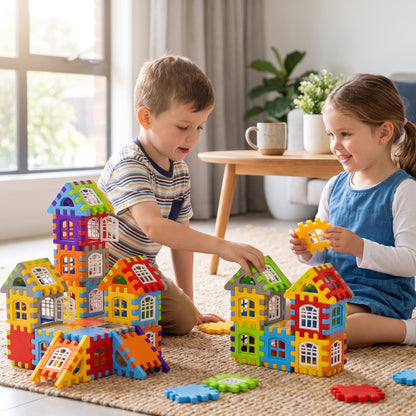 Creative Interlocking Building Blocks Set for Kids