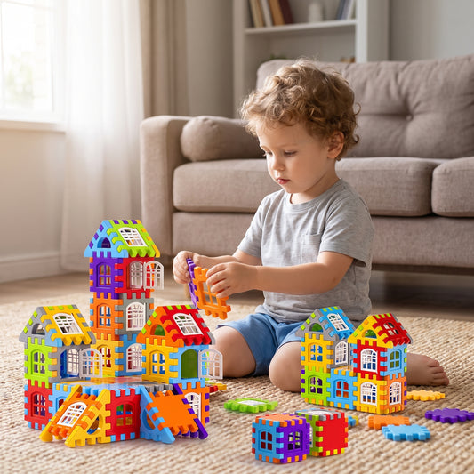 Creative Interlocking Building Blocks Set for Kids