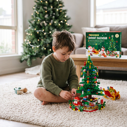 Christmas Tree Building Blocks Advent Calendar for Kids