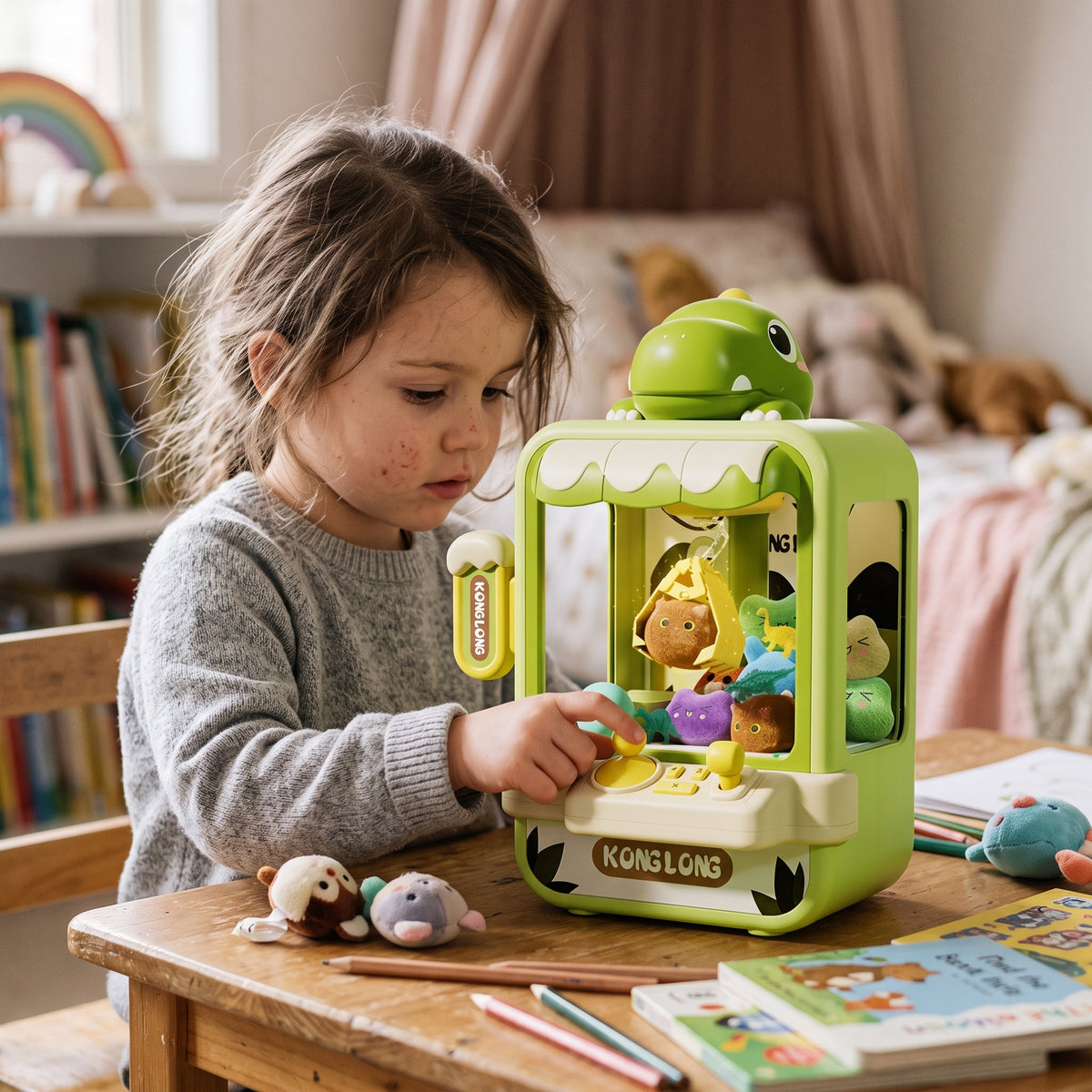 Kids Dinosaur Claw Machine Toy