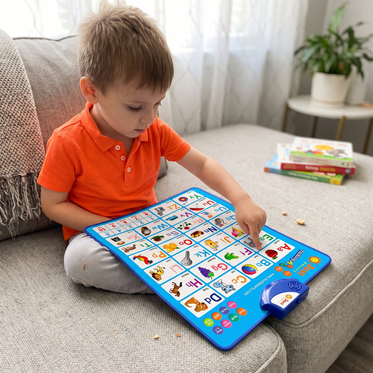 Interactive Alphabet Wall Chart – ABC, Numbers & Words Learning Toy