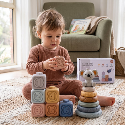 Koala Montessori Stacking & Teething Set
