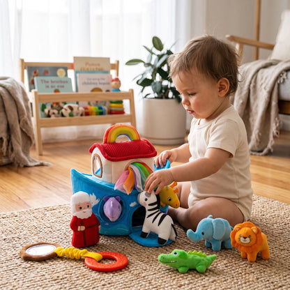 Noah’s Ark Sensory Toy with Plush Animals