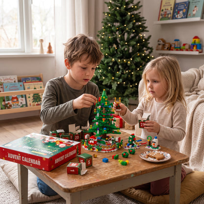 Christmas Tree Building Blocks Advent Calendar for Kids