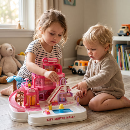 Mega Magnetic City Centre Mall Play Set for Kids