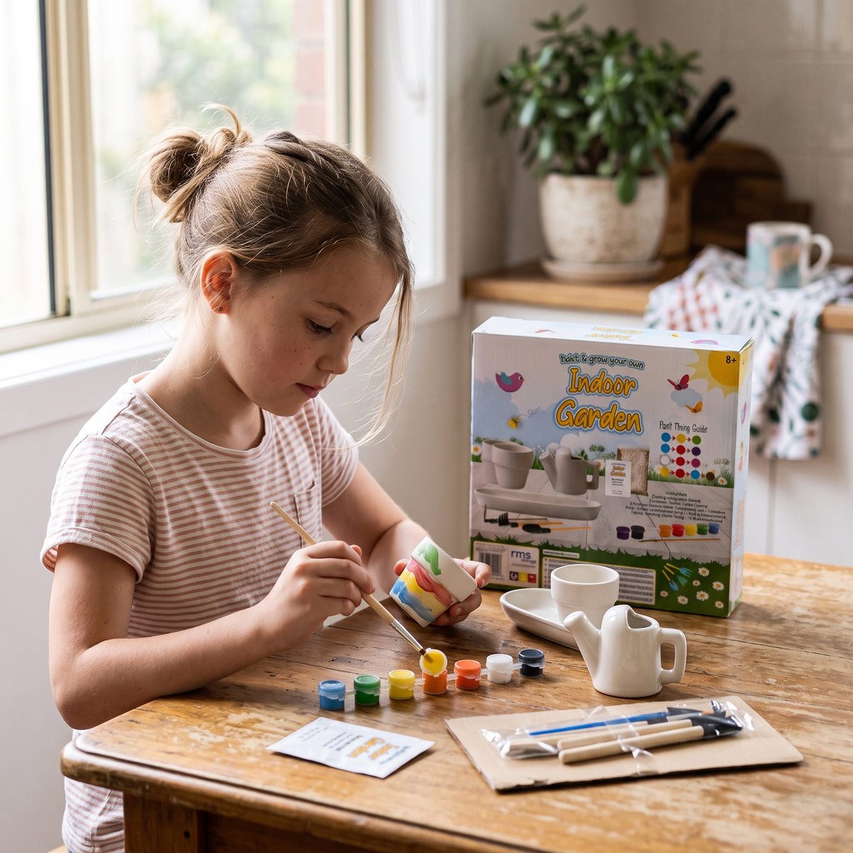 DIY Indoor Garden Painting & Growing Kit for Kids