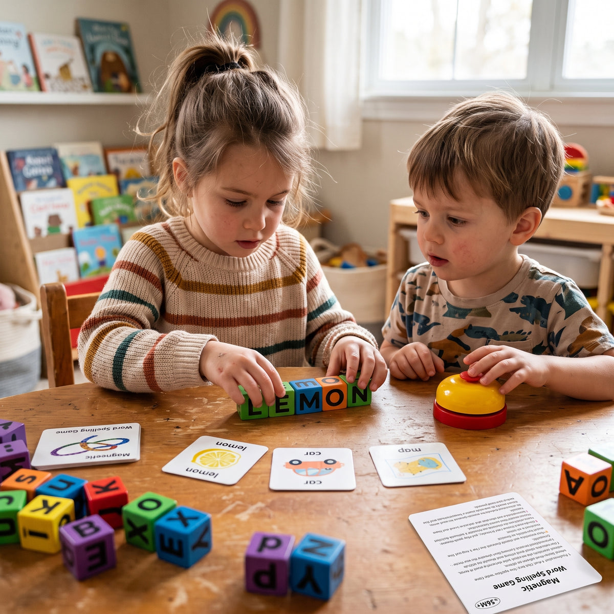 Wooden Word Spelling Game for Kids