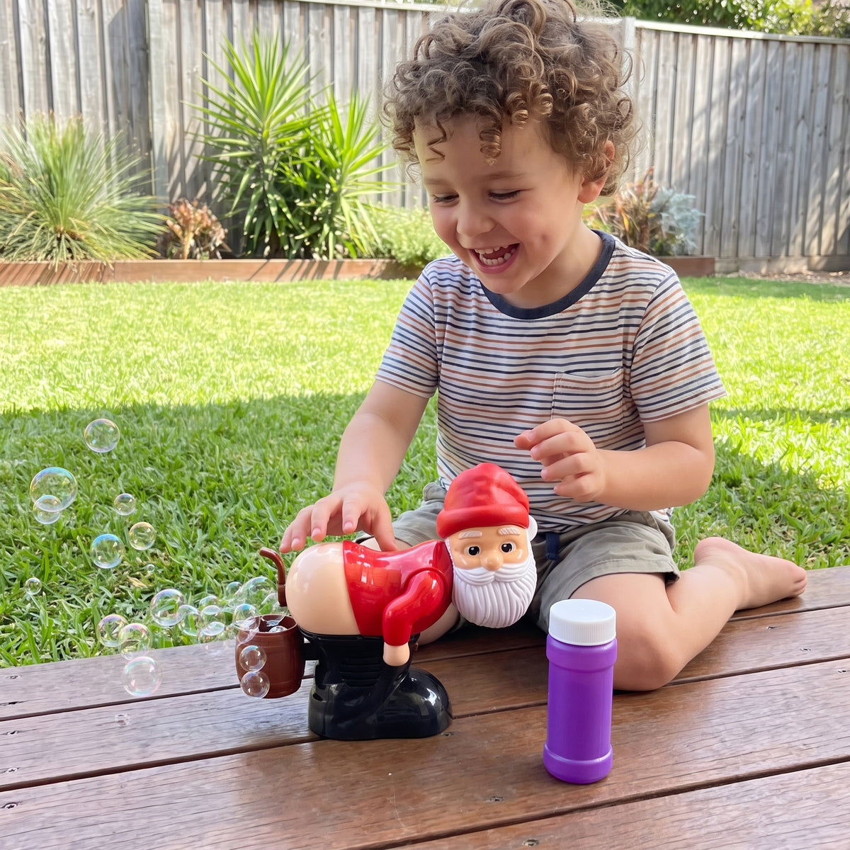 Electric Santa Bubble Blower Toy with Music