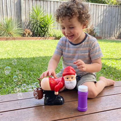 Electric Santa Bubble Blower Toy with Music