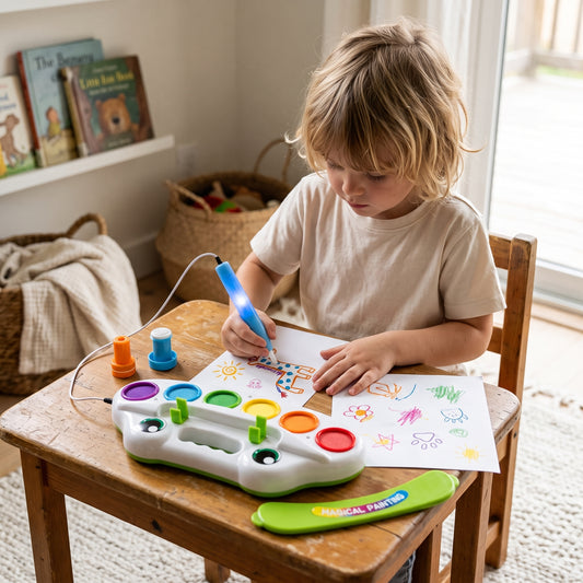 6 Colour Magic Drawing Tray & Painting Set for Kids