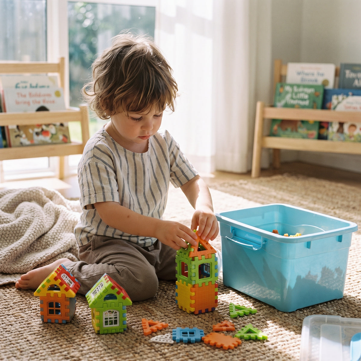 Creative Interlocking Building Blocks Set for Kids