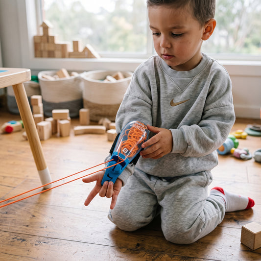Kids Wrist Mounted String Launcher Toy