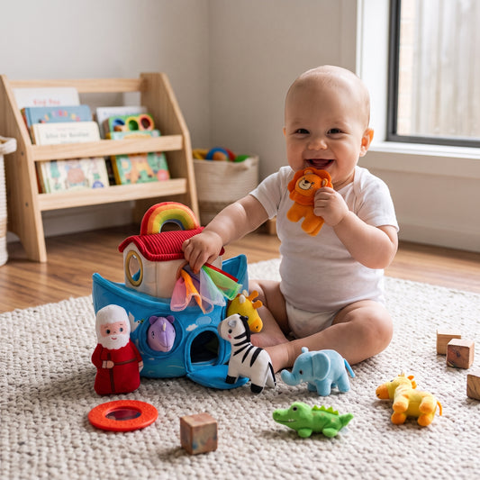 Noah’s Ark Sensory Toy with Plush Animals