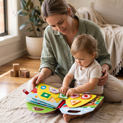 Montessori Farm Busy Book with Finger Puppets