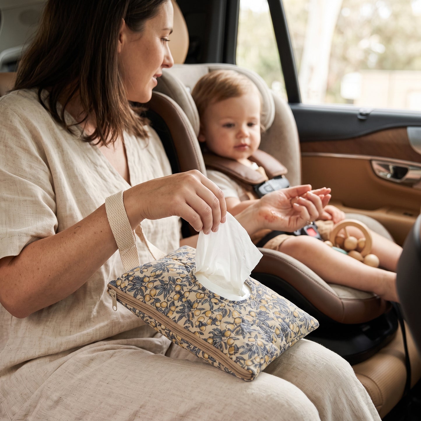 Hanging Baby Wipes Holder for Pram, Cot & Car