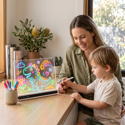 Kids LED Drawing Board with Colour Changing Light