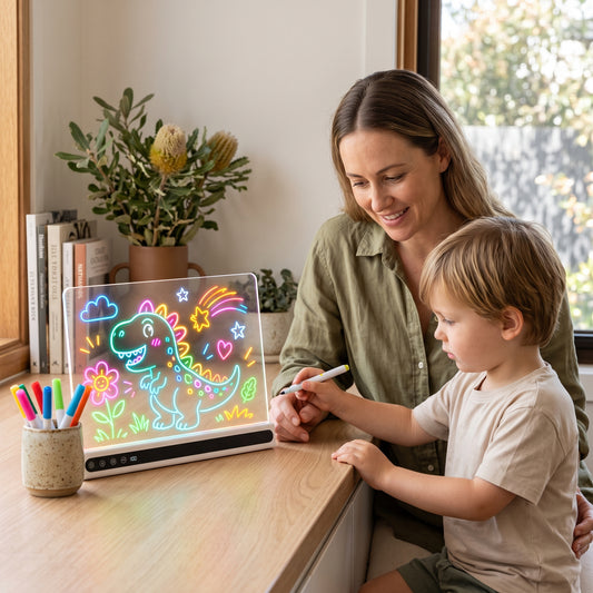Kids LED Drawing Board with Colour Changing Light