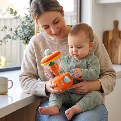Interactive Pull-String Vegetable Blender Plush Toy