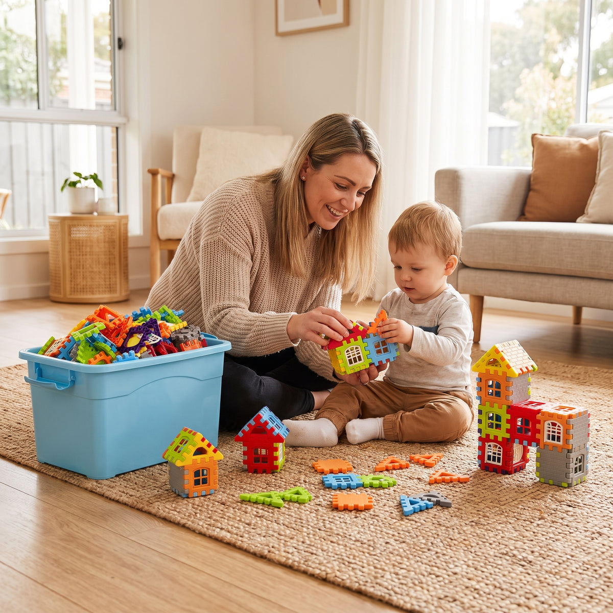Creative Interlocking Building Blocks Set for Kids
