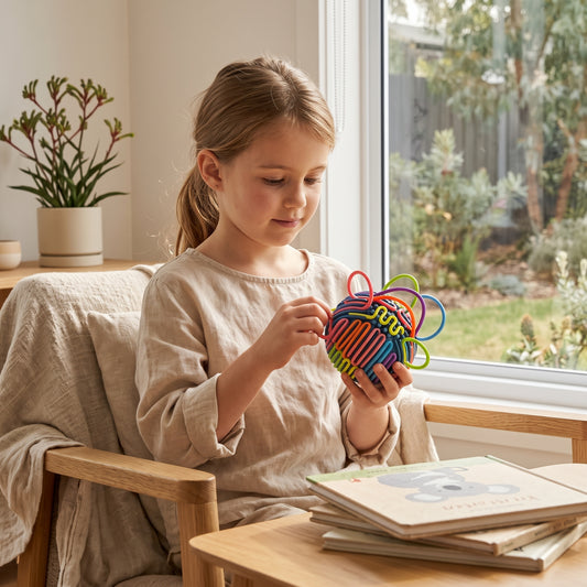 3D Sensory Activity Ball with 24 Colourful Strings