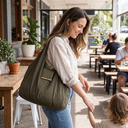 Foldable Keychain Shopping Tote Bag