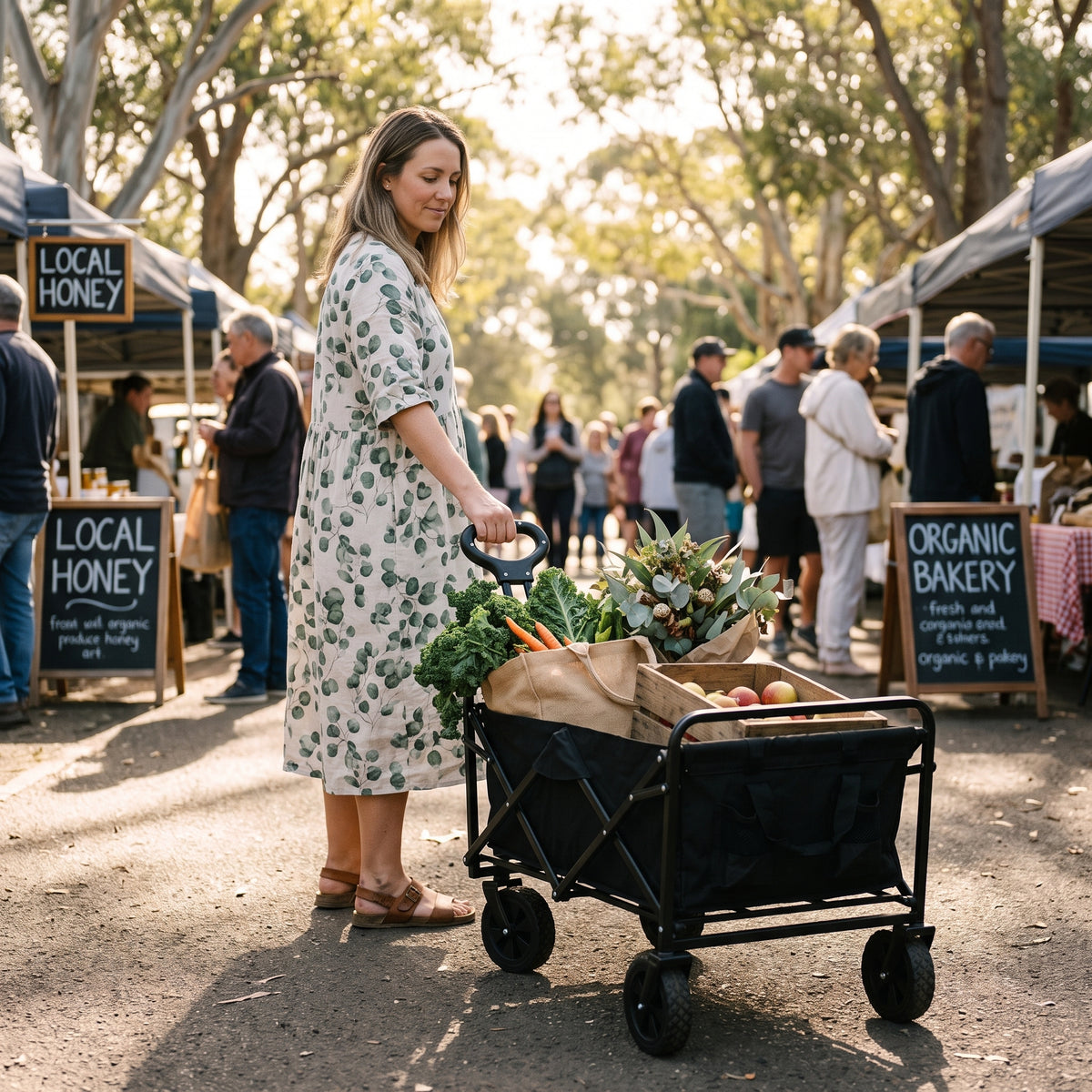 Foldable Outdoor Utility Wagon Cart
