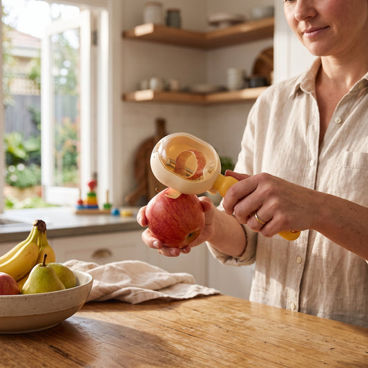 Stainless Steel Fruit & Vegetable Peeler with Peel Catcher