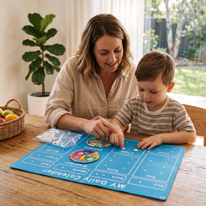 Kids Daily Calendar & Weather Learning Board