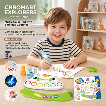 6 Colour Magic Drawing Tray & Painting Set for Kids