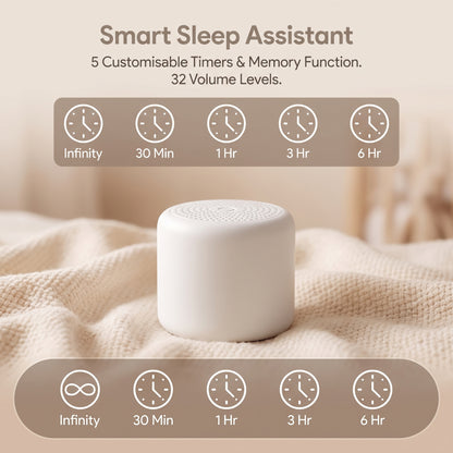 Portable White Noise Machine with 18 Soothing Sounds