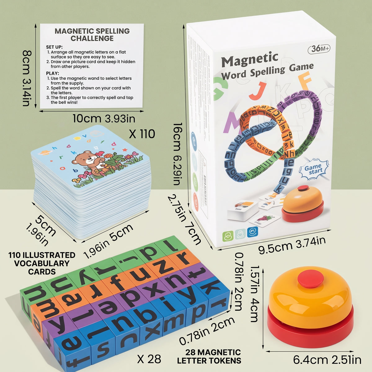 Wooden Word Spelling Game for Kids