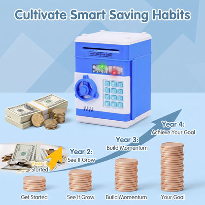 Kids Electronic Password Piggy Bank – Mini ATM Money Saving Box