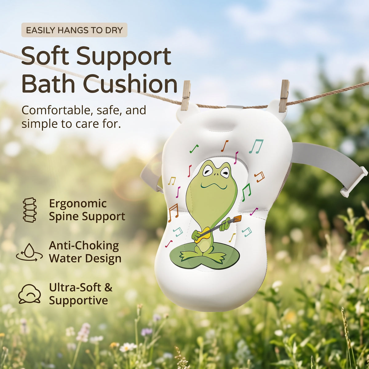 Foldable Baby Bathtub with Digital Temperature Display