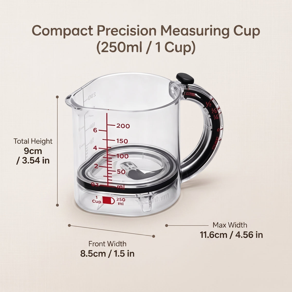 2-in-1 Adjustable Measuring Cup