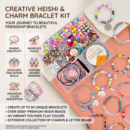 3400-Piece DIY Bracelet Making Kit for Kids