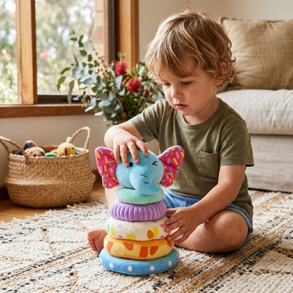 Rainbow Stacking Plush Toy