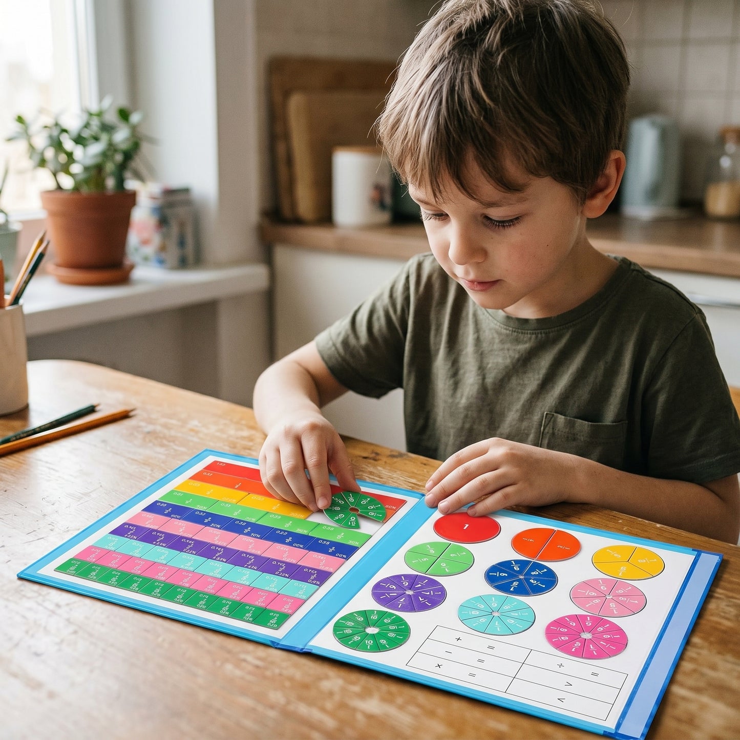 Montessori Fraction Puzzle